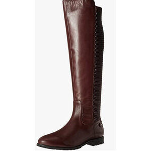 Sudini Fabiana Riding Leather Boot Burgundy Color New without Box size 6